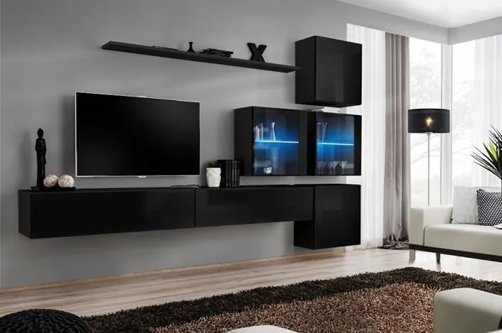 Meblościanka SWITCH XIX modułowa na wysoki połysk | MIRAT. w stylu kolekcja SWITCH
