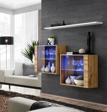 Meblościanka SWITCH SB 3 z podświetleniem LED | MIRAT. w stylu kolekcja SWITCH