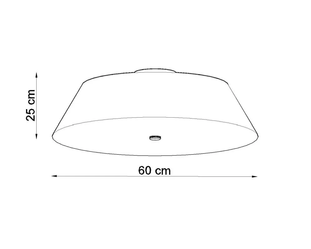 Plafon VEGA 60 czarny | sklep MIRAT kolekcja vega