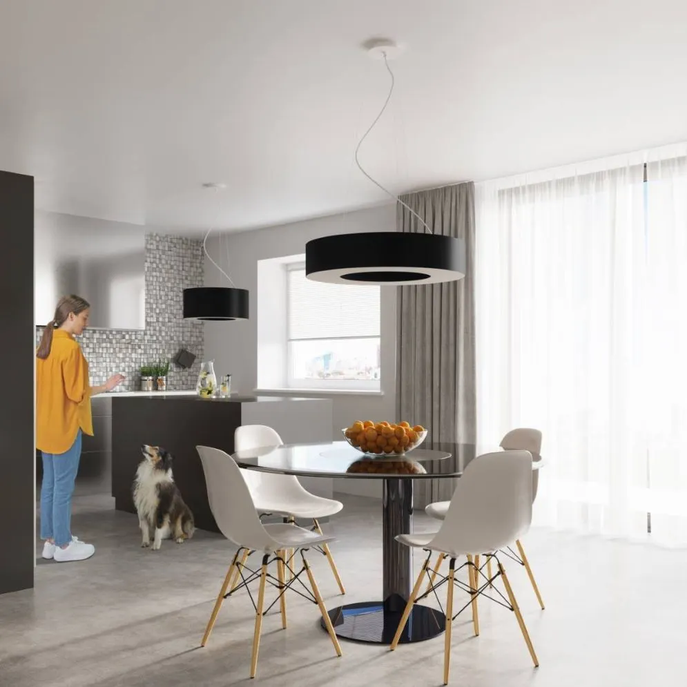 Żyrandol SATURNO SLIM 50 czarny | sklep MIRAT kolekcja saturno slim