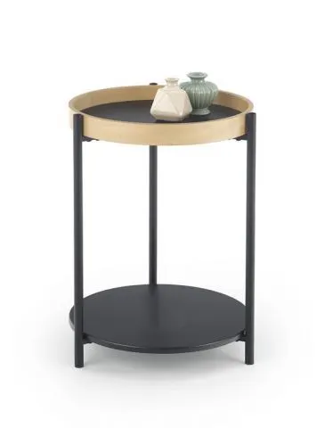 Metalowa ława okrągła w stylu loft ROLO