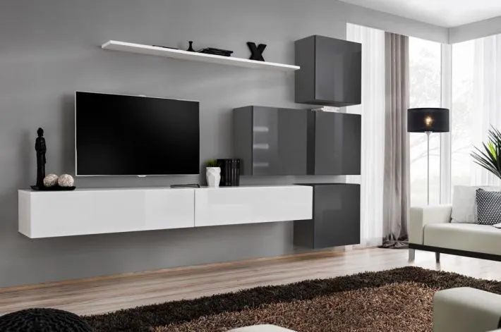 Meblościanka SWITCH IX siedmioczęściowa wisząca | MIRAT. w stylu kolekcja SWITCH