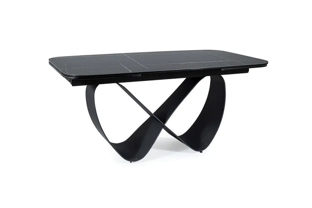 Stół INFINITY CERAMIC 160(240)x95 czarny I sklep meblowy MIRAT. styl GLAMOUR, LOFT