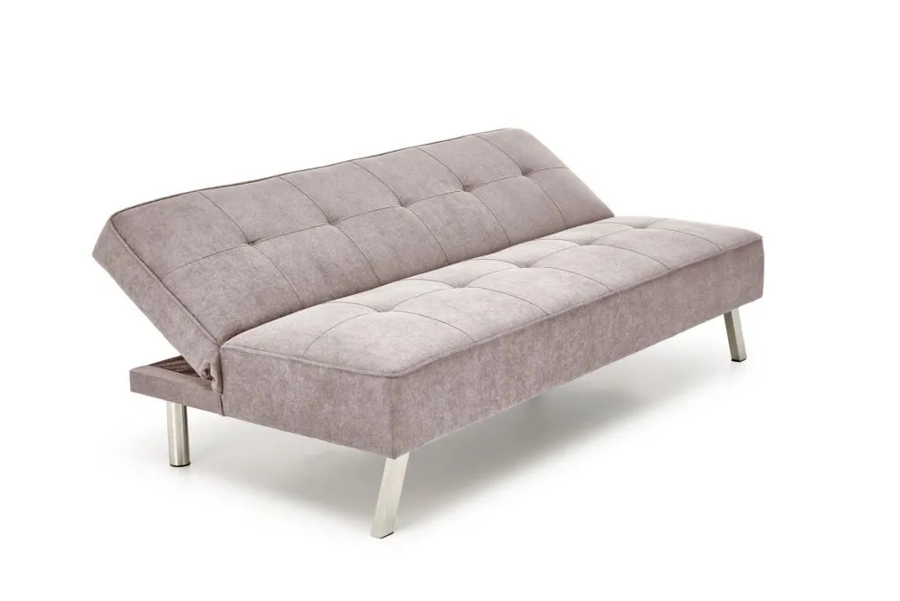 Sofa rozkładana CARLITO beżowa pikowana I sklep meblowy MIRAT.
