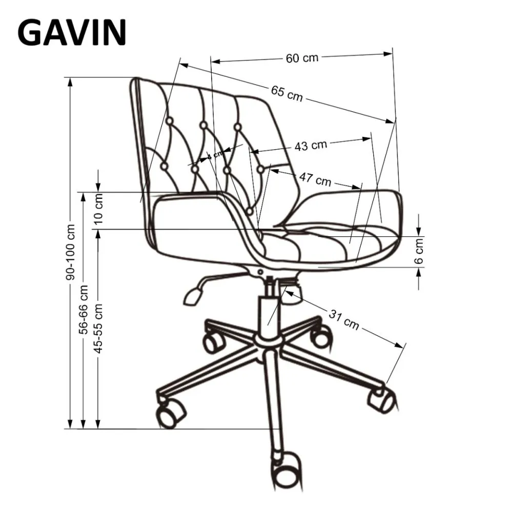 Fotel gabinetowy GAVIN orzech/czarny I sklep meblowy MIRAT.