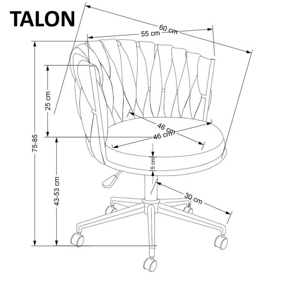 Fotel TALON różowy designerski I sklep meblowy MIRAT.