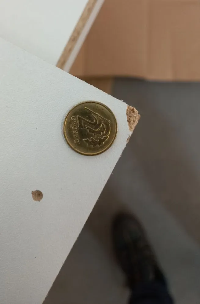 Komoda FLY biały połysk/biały mat z biokominkiem - powystawowa I sklep meblowy MIRAT.