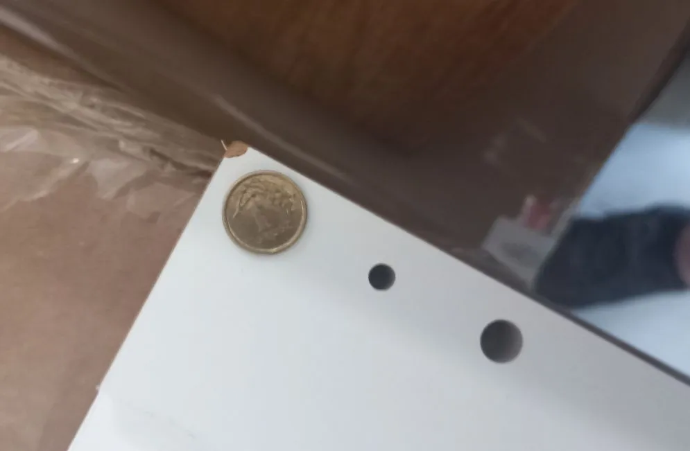 Szafka łazienkowa LOFT 35 wysoka z koszem dąb/biały mat - powystawowa I sklep meblowy MIRAT.