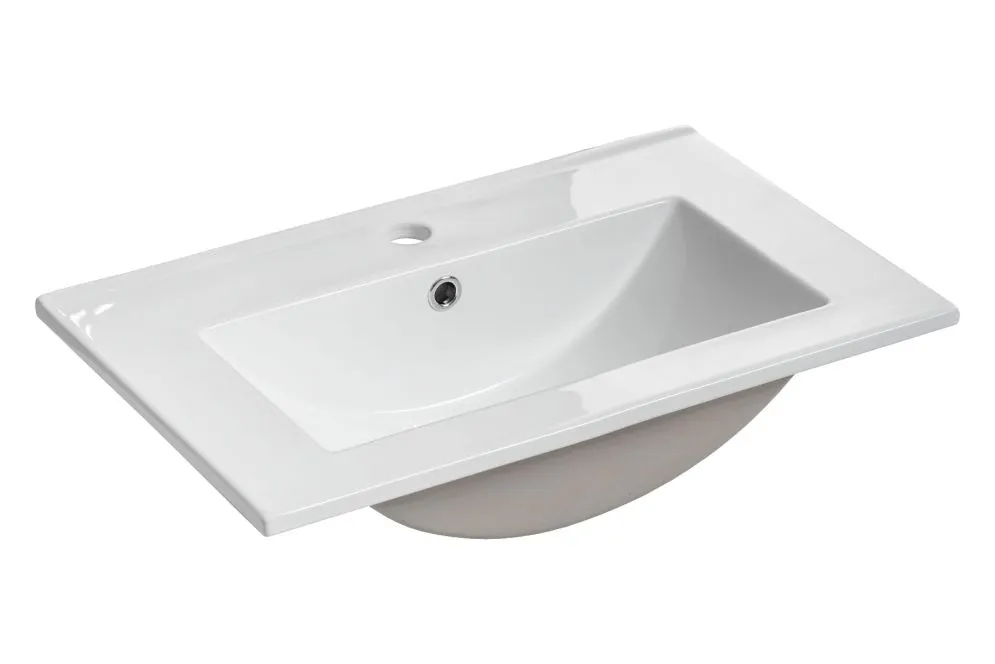 Szafka pod umywalkę ARUBA 50 cm biała połysk/dąb wisząca | MIRAT. w stylu  kolekcja ARUBA