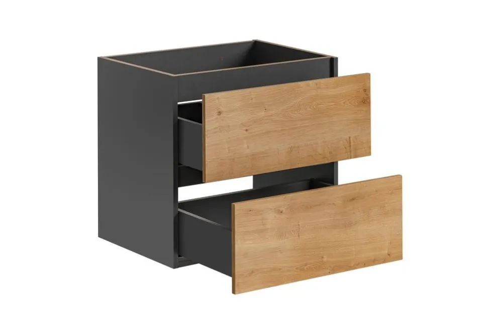 Szafka pod umywalkę MONAKO GREY OAK 820 60cm szary/dąb wisząca I sklep meblowy MIRAT. styl LOFT