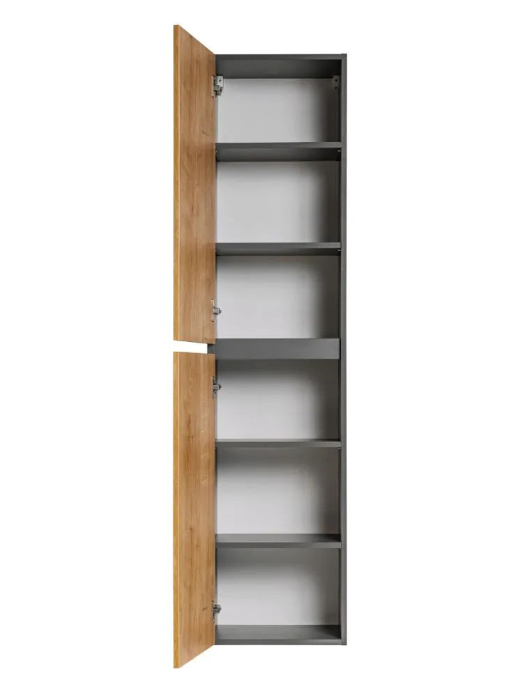 Szafka łazienkowa MONAKO GREY OAK 800 40cm szary/dąb wysoki słupek I sklep meblowy MIRAT. styl LOFT