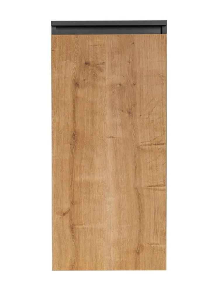 Szafka łazienkowa MONAKO GREY OAK 811 40cm szary/dąb z koszem wisząca I sklep meblowy MIRAT. styl LOFT