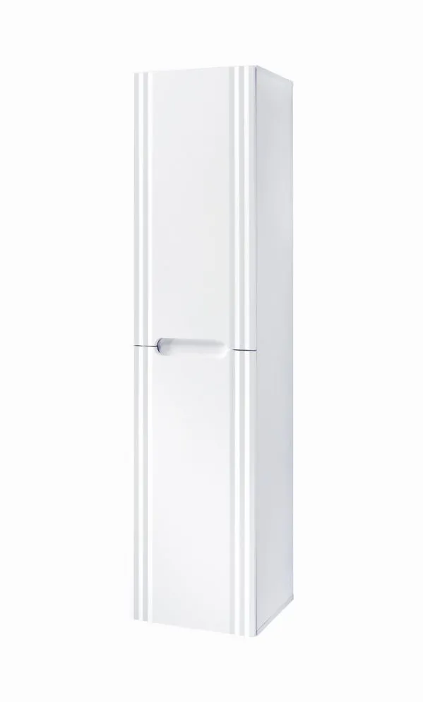 Szafka łazienkowa FIJI WHITE 80 40cm biała wysoki słupek I sklep meblowy MIRAT. styl RYFLOWANY, SKANDYNAWSKI kolekcja FIJI