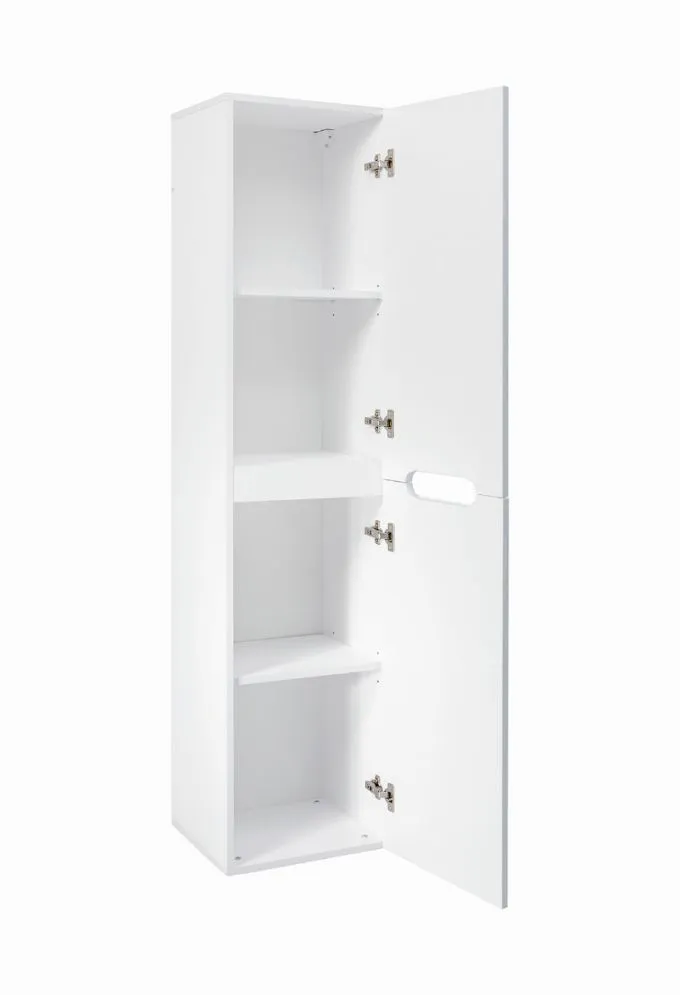 Szafka łazienkowa FIJI WHITE 80 40cm biała wysoki słupek I sklep meblowy MIRAT. styl RYFLOWANY, SKANDYNAWSKI kolekcja FIJI