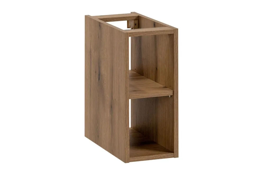 Szafka pod umywalkę ICONIC WHITE 60cm + ICONIC WHITE 60cm + SANTA FE OAK 81-01-A ryflowane fronty zestaw z blatem I sklep meblowy MIRAT. styl RYFLOWANY