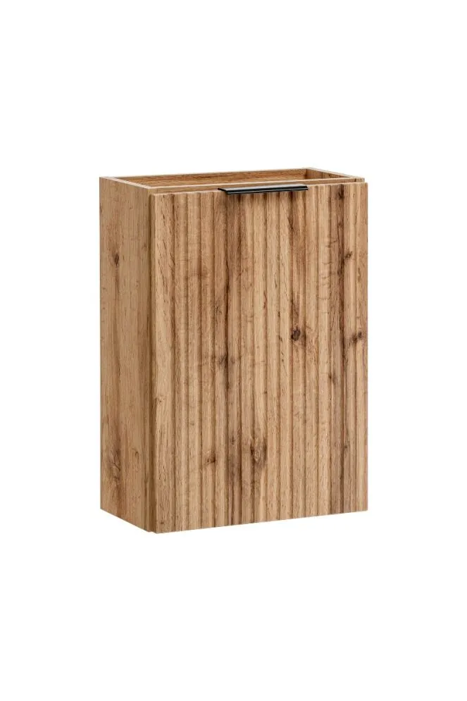 Szafka pod umywalkę ADEL OAK 82 40cm dąb wotan wąska I sklep meblowy MIRAT. styl RYFLOWANY, SKANDYNAWSKI