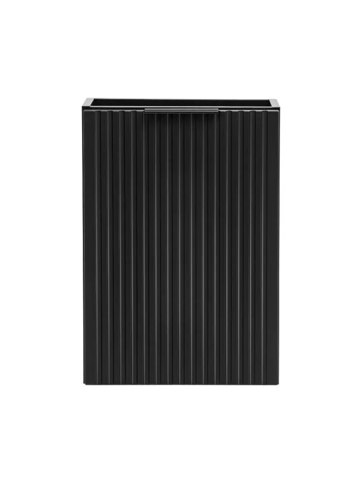 Szafka pod umywalkę ADEL BLACK 82 40cm czarny mat wąska I sklep meblowy MIRAT. styl LOFT, RYFLOWANY