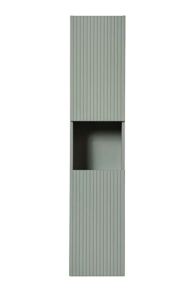 Szafka łazienkowa Line Reed Green D 80-03-2D zielona wysoki słupek I sklep meblowy MIRAT. styl RYFLOWANY