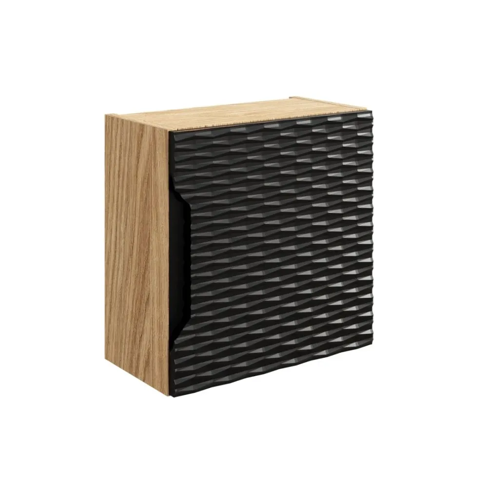 Szafka łazienkowa OCEAN BLACK 83-35-1DQ 35x35cm dąb olejowany/czarna kwadratowa I sklep meblowy MIRAT. styl GLAMOUR kolekcja OCEAN