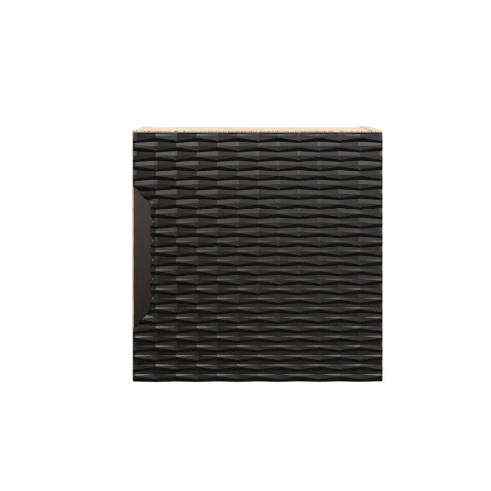 Szafka łazienkowa OCEAN BLACK 83-35-1DQ 35x35cm dąb olejowany/czarna kwadratowa I sklep meblowy MIRAT. styl GLAMOUR kolekcja OCEAN