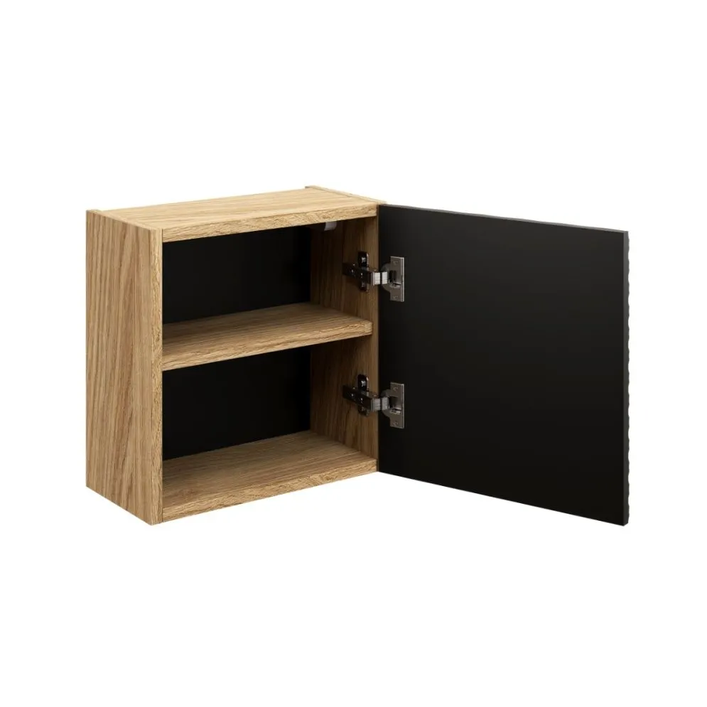 Szafka łazienkowa OCEAN BLACK 83-35-1DQ 35x35cm dąb olejowany/czarna kwadratowa I sklep meblowy MIRAT. styl GLAMOUR kolekcja OCEAN