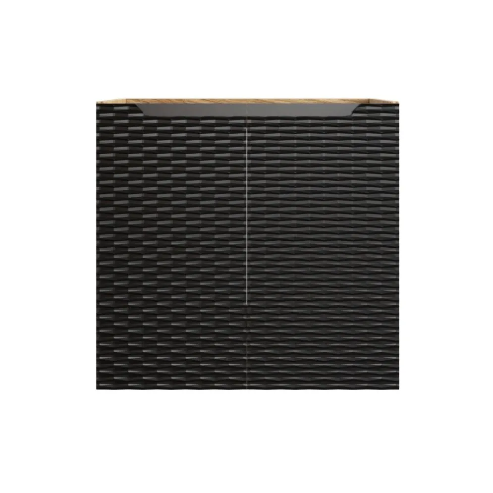 Szafka pod umywalkę OCEAN BLACK 82-60-2D 60cm dąb olejowany/czarna dwudrzwiowa I sklep meblowy MIRAT. styl GLAMOUR