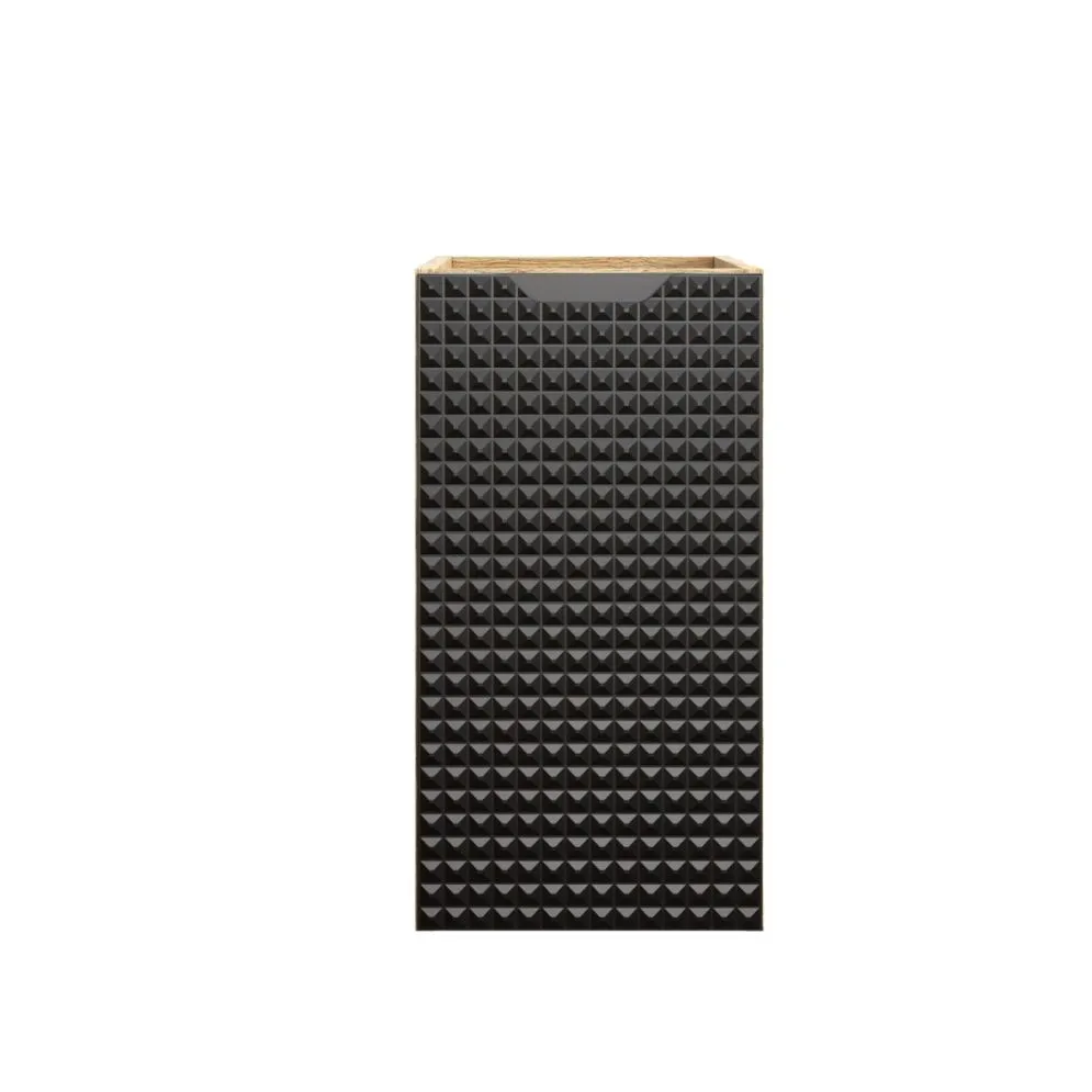 Szafka łazienkowa LUXOR BLACK 81-30-1D 30cm dąb olejowany/czarna fronty 3D I sklep meblowy MIRAT. styl GLAMOUR