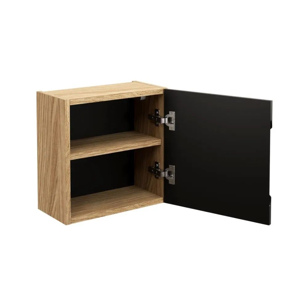 Szafka łazienkowa LUXOR BLACK 83-35-1DQ 35x35cm dąb olejowany/czarna kwadratowa I sklep meblowy MIRAT. styl GLAMOUR kolekcja LUXOR