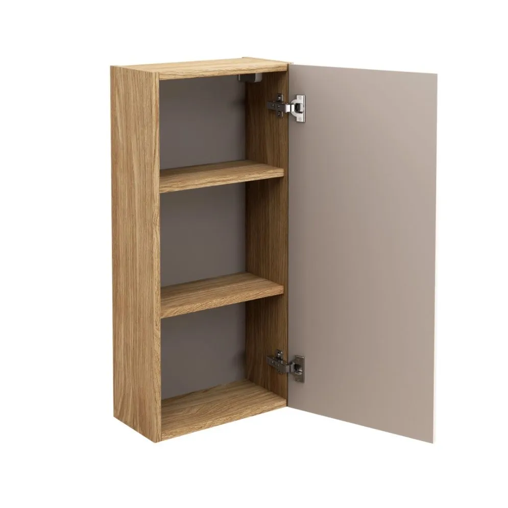Szafka łazienkowa LUXOR BEIGE 83-35-1D 35cm dąb olejowany/beżowa z frontami 3D I sklep meblowy MIRAT. styl GLAMOUR kolekcja LUXOR
