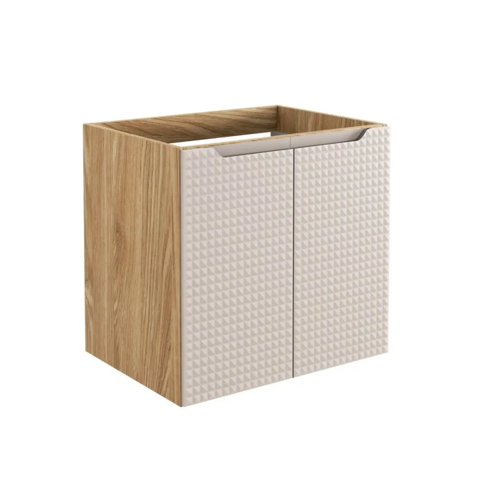 Szafka pod umywalkę LUXOR BEIGE 82-60-2D 60cm dąb olejowany/beżowa designerska I sklep meblowy MIRAT. styl GLAMOUR