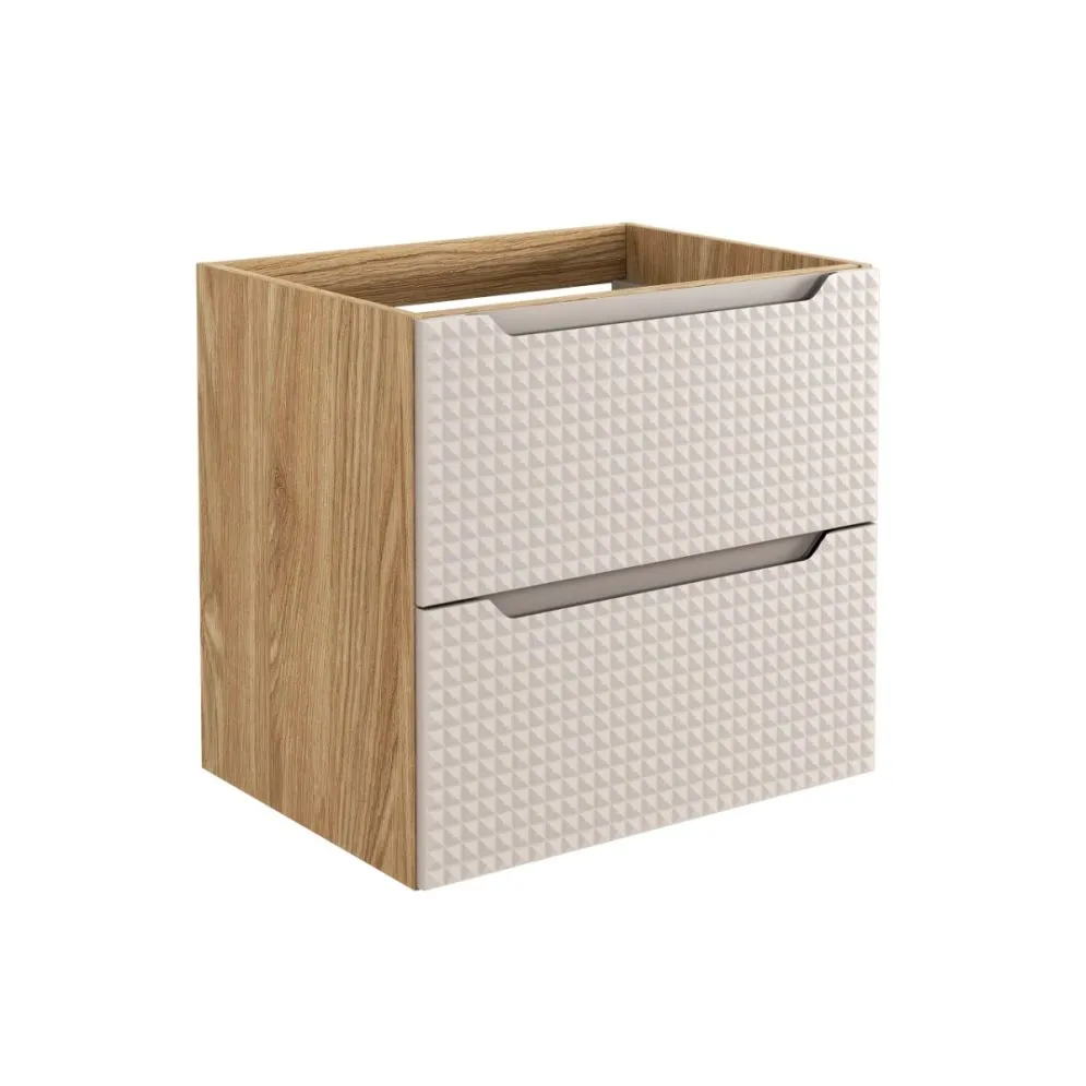Szafka pod umywalkę LUXOR BEIGE 82-60-2S 60cm dąb olejowany/beżowa z szufladami I sklep meblowy MIRAT. styl GLAMOUR