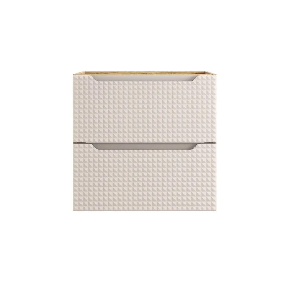 Szafka pod umywalkę LUXOR BEIGE 82-60-2S 60cm dąb olejowany/beżowa z szufladami I sklep meblowy MIRAT. styl GLAMOUR