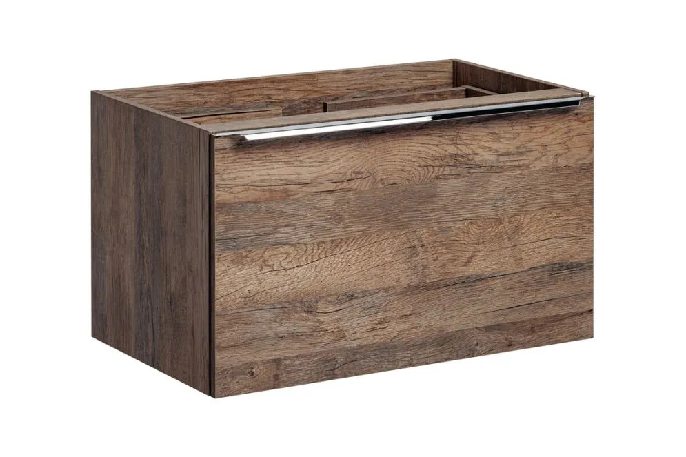 Szafka pod umywalkę nablatową SANTA FE OAK 80 cm + regał dolny 20 cm dąb - zestaw z blatem I sklep meblowy MIRAT.  kolekcja SANTA FE OAK