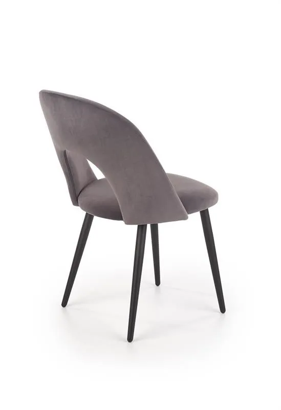 Krzesło K384 VELVET szare nowoczesne do jadalni | MIRAT. w stylu kolekcja