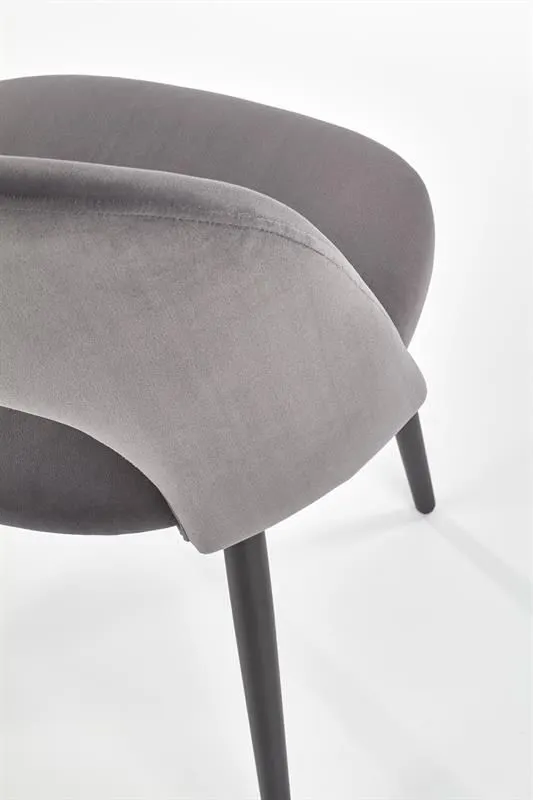 Krzesło K384 VELVET szare nowoczesne do jadalni | MIRAT. w stylu kolekcja