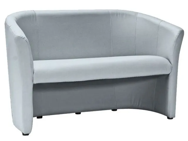 Szara tapicerowana sofa do salonu nowoczesna z podłokietnikami TM-2