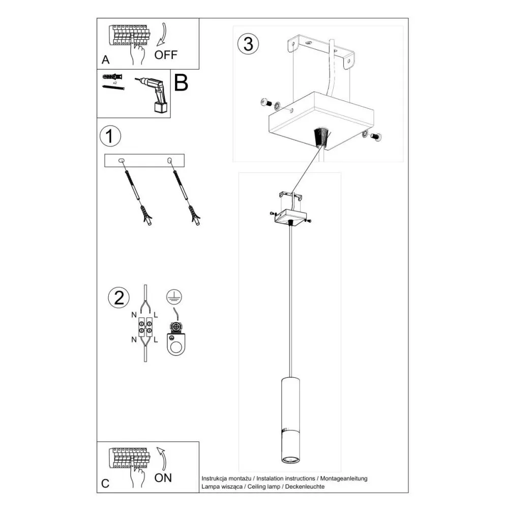 Lampa wisząca LOOPEZ 1 czarny/chrom | sklep MIRAT kolekcja loopez
