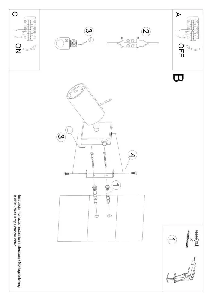 Kinkiet RING biały z włącznikiem | sklep MIRAT kolekcja ring