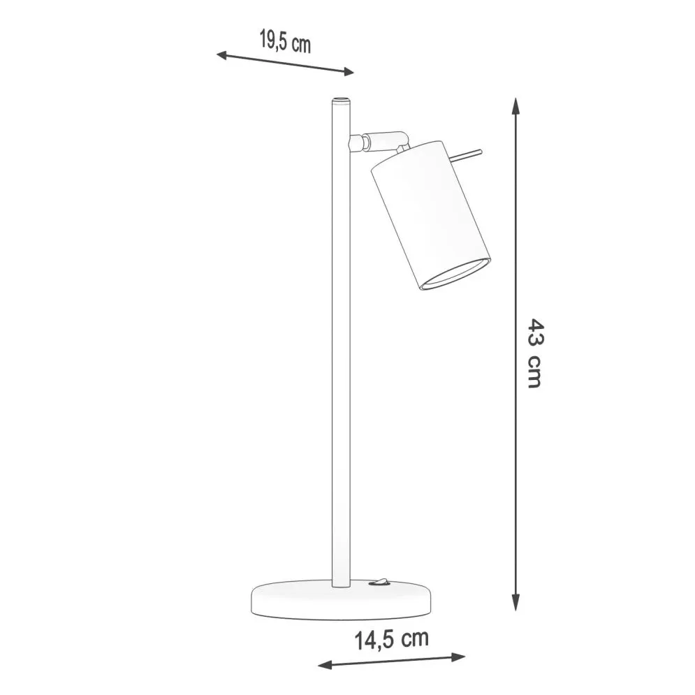 Lampa biurkowa RING biała | sklep MIRAT kolekcja ring