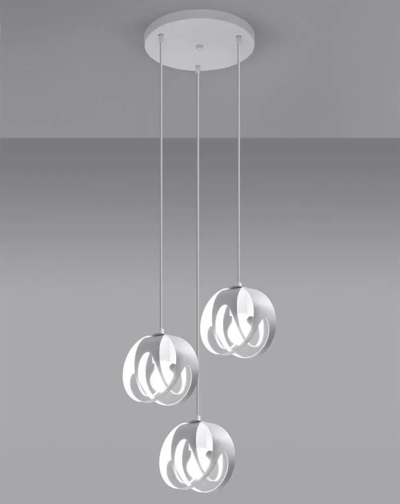Lampa wisząca TULOS 3P biała | sklep MIRAT kolekcja tulos