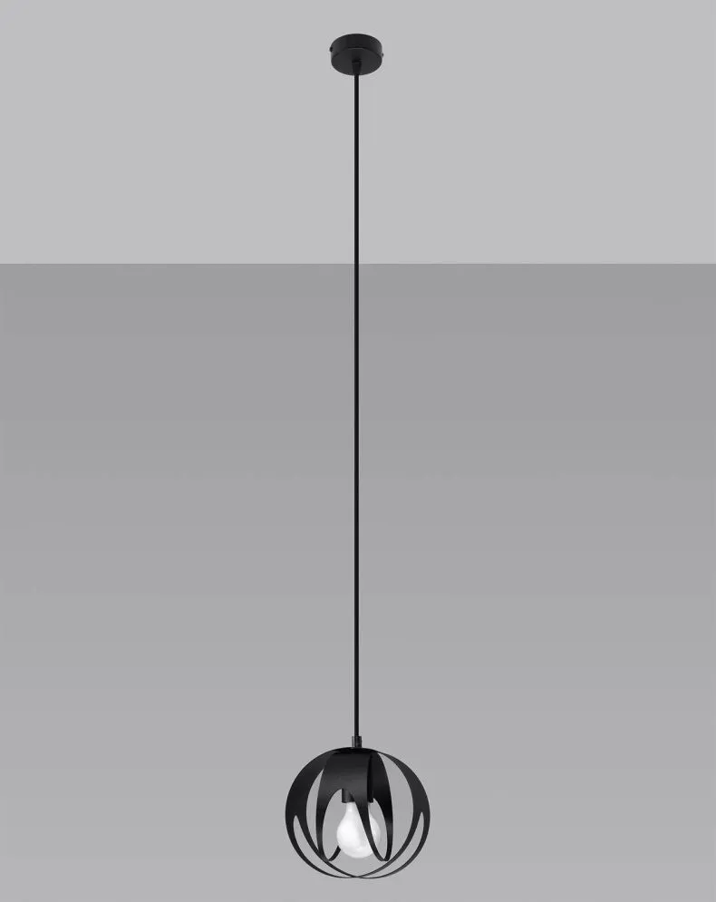 Lampa wisząca TULOS 1 czarna | sklep MIRAT  kolekcja tulos