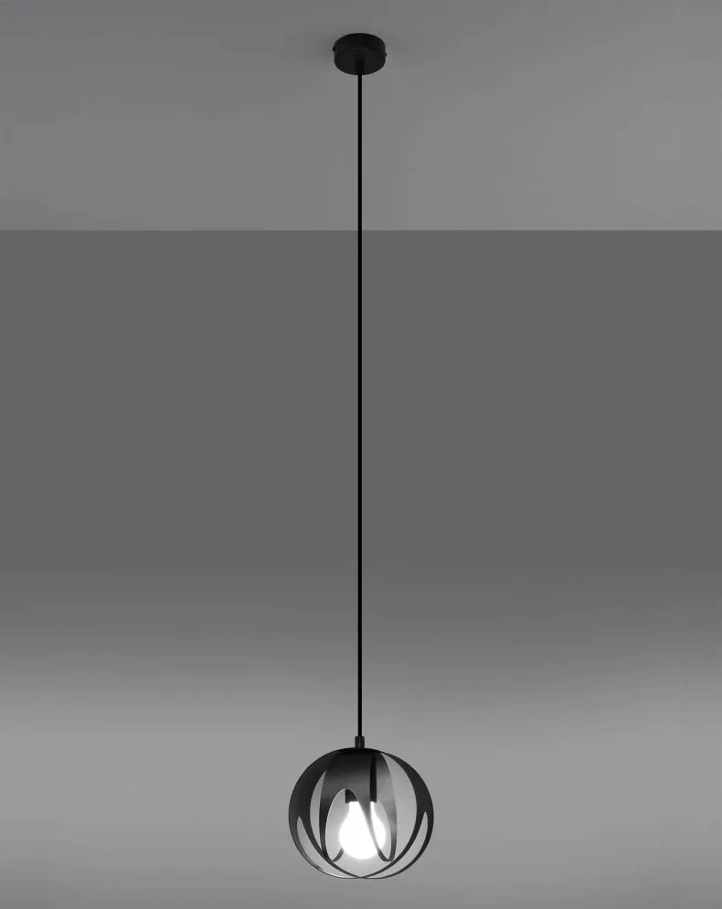 Lampa wisząca TULOS 1 czarna | sklep MIRAT  kolekcja tulos