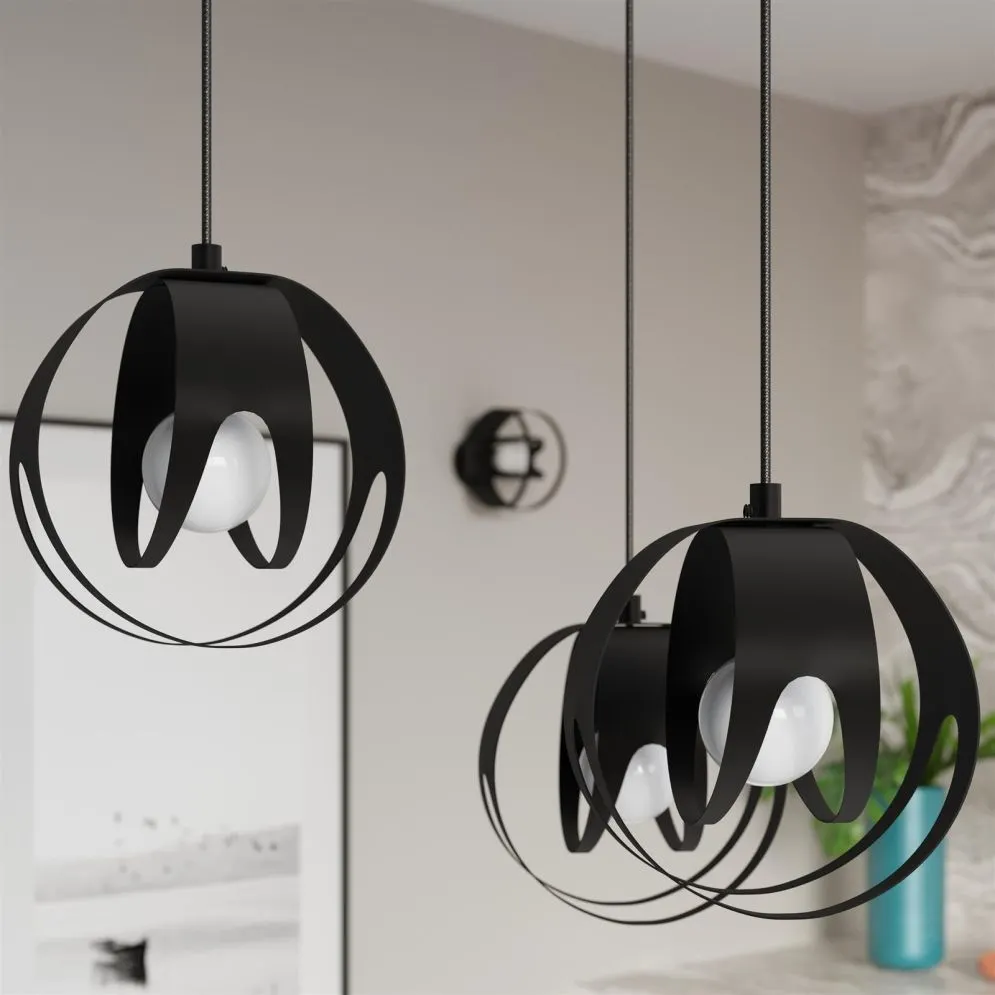 Lampa wisząca TULOS 3L czarna | sklep MIRAT kolekcja tulos