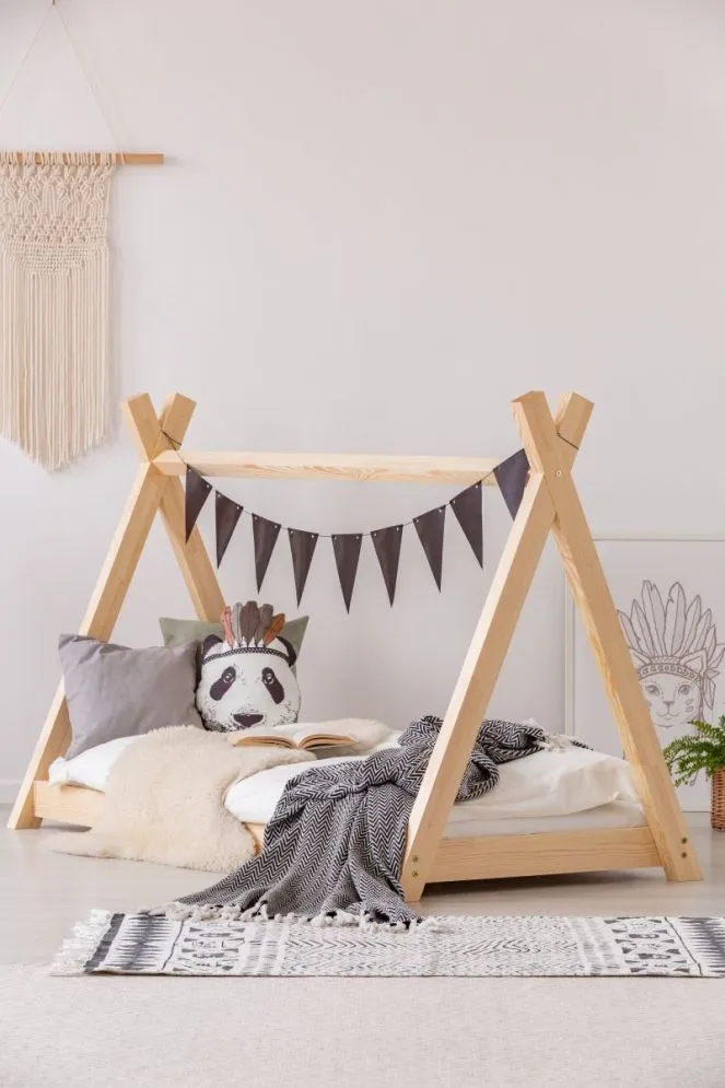 Łóżko dziecięce MILA TP 70x140 sosna tipi | MIRAT. w stylu kolekcja MILA