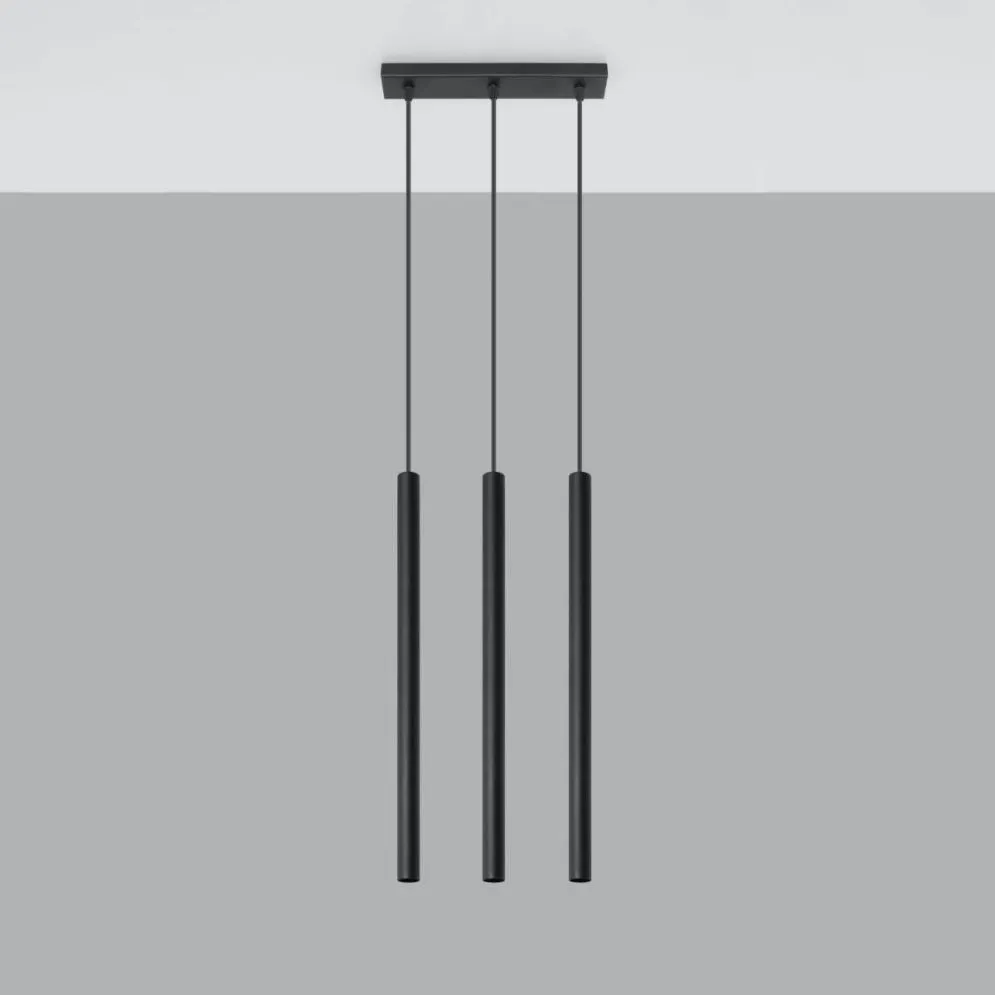 Lampa wisząca PASTELO 3 czarna | sklep MIRAT kolekcja pastelo