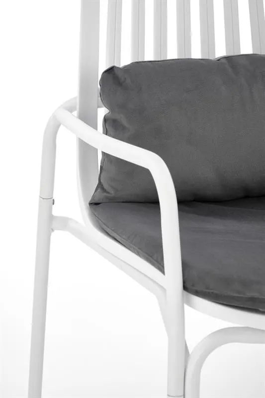 Fotel MELBY biały metalowy I sklep meblowy MIRAT. styl LOFT