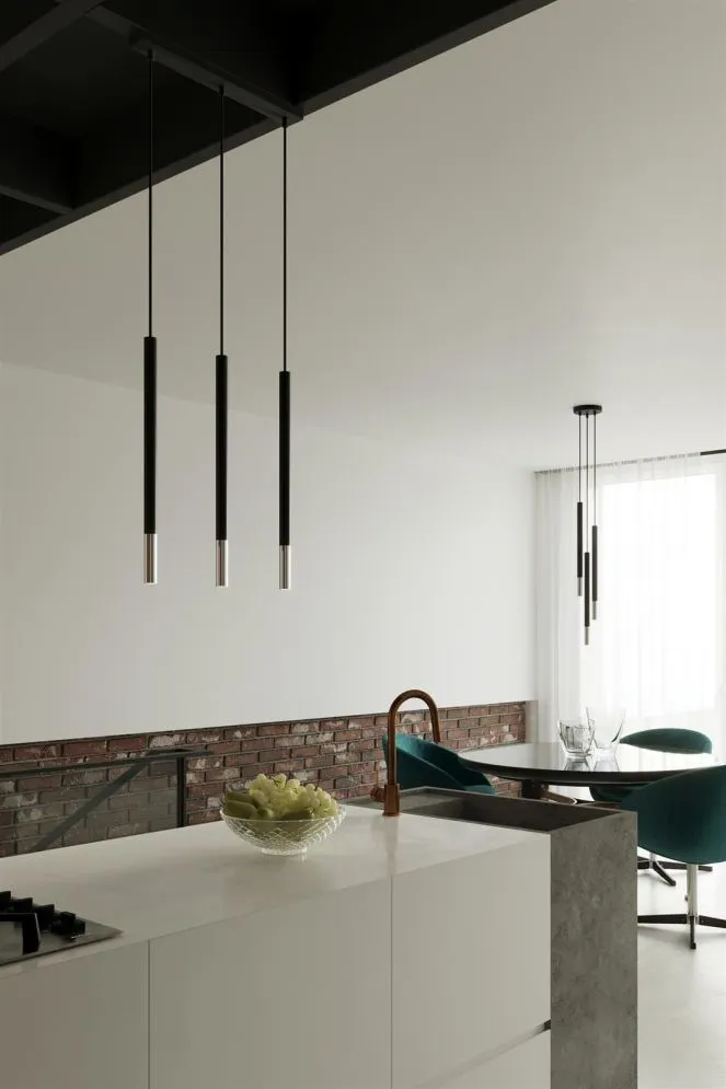 Lampa wisząca MOZAICA 1 czarny/chrom | sklep MIRAT kolekcja mozaica