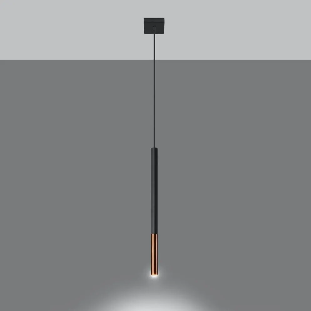 Lampa wisząca MOZAICA 1 czarny/miedź | sklep MIRAT kolekcja mozaica