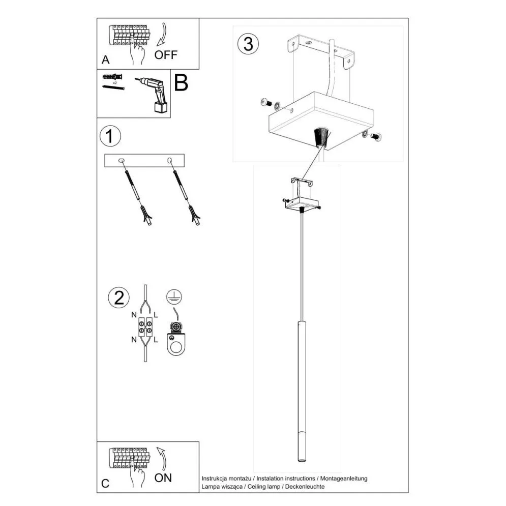 Lampa wisząca MOZAICA 1 czarny/miedź | sklep MIRAT kolekcja mozaica