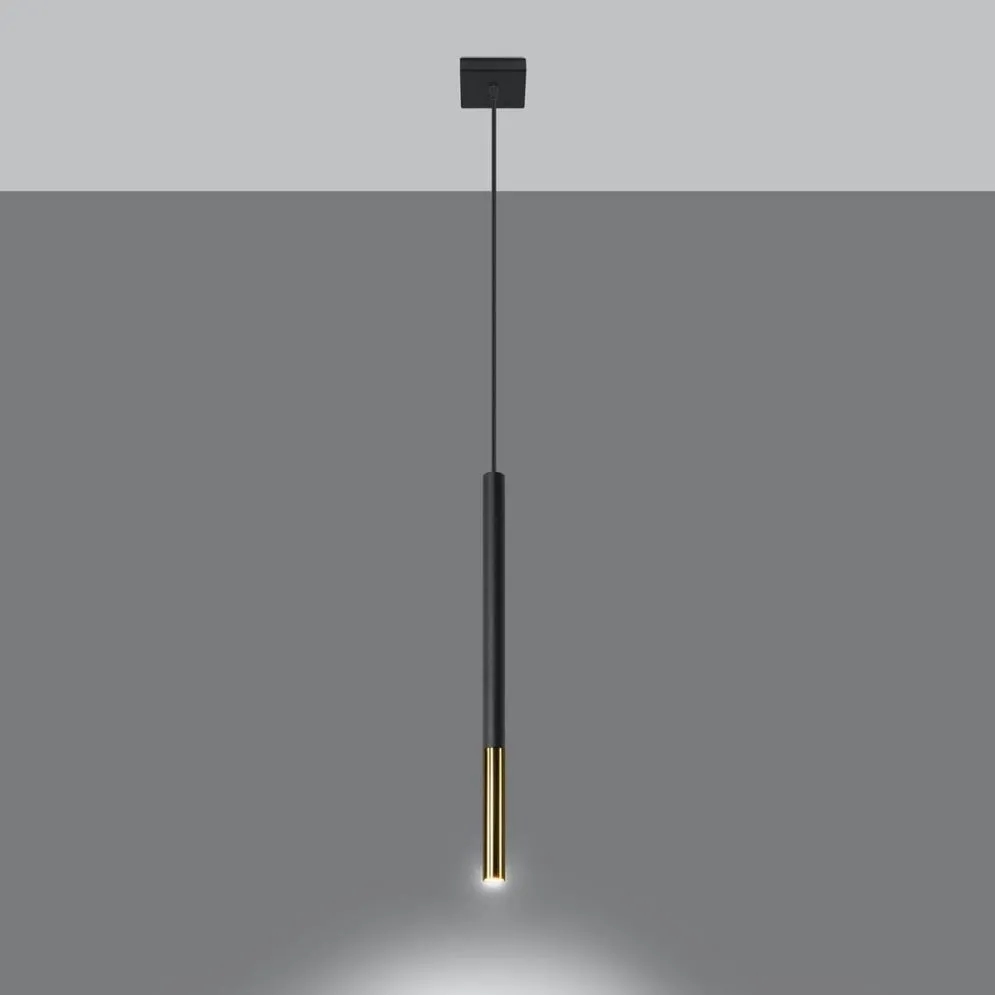 Lampa wisząca MOZAICA 1 czarny/złoto | sklep MIRAT kolekcja mozaica
